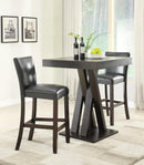 Alberton Upholstered Bar Stools Black and Cappuccino (Set of 2) - My Sweet Home Furniture (Queens, NY)