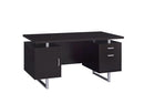 Lawtey Rectangular Storage Office Desk Cappuccino - My Sweet Home Furniture (Queens, NY)