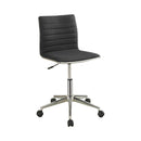 Chryses Adjustable Height Office Chair Black and Chrome - My Sweet Home Furniture (Queens, NY)