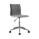 Chryses Adjustable Height Office Chair Grey and Chrome - My Sweet Home Furniture (Queens, NY)