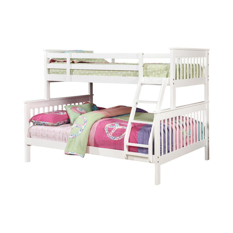 Chapman Full Over Full & Twin Over Full Bunk Bed Black & White - My Sweet Home Furniture (Queens, NY)
