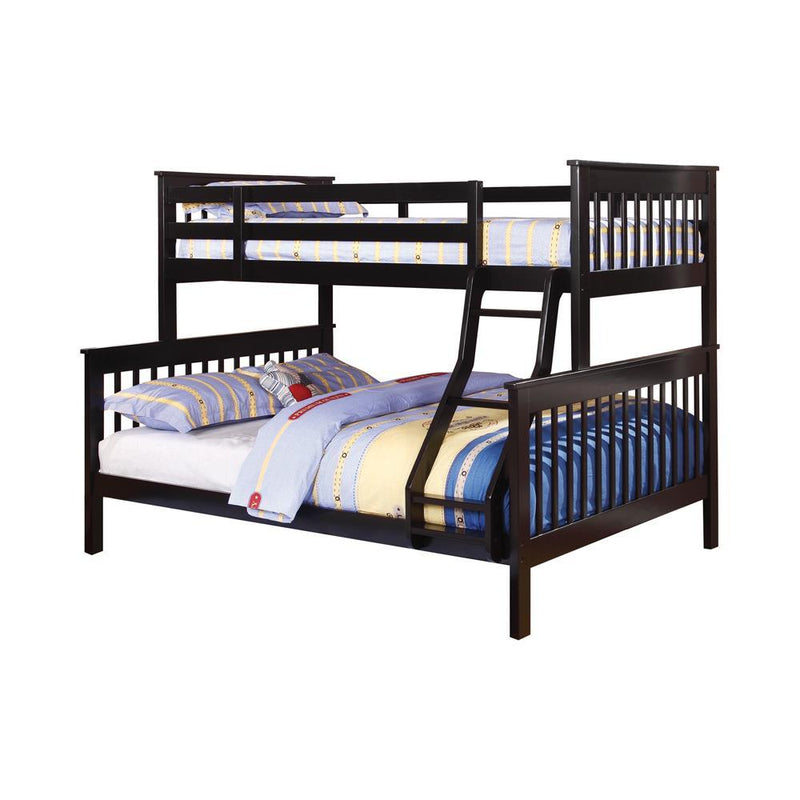 Chapman Full Over Full & Twin Over Full Bunk Bed Black & White - My Sweet Home Furniture (Queens, NY)