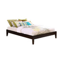 Hounslow California King, E.King, & Queen Universal Platform Bed Cappuccino - My Sweet Home Furniture (Queens, NY)
