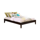 Hounslow California King, E.King, & Queen Universal Platform Bed Cappuccino - My Sweet Home Furniture (Queens, NY)