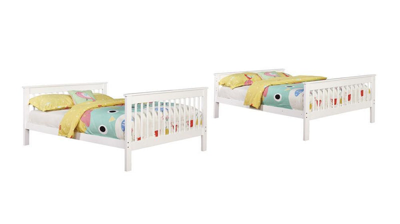 Chapman Full Over Full & Twin Over Full Bunk Bed Black & White - My Sweet Home Furniture (Queens, NY)