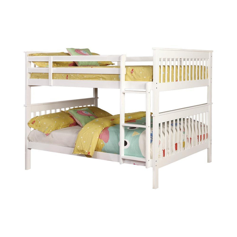 Chapman Full Over Full & Twin Over Full Bunk Bed Black & White - My Sweet Home Furniture (Queens, NY)