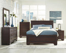Kauffman California King, Eastren King, & Queen Panel Bed Dark Cocoa - My Sweet Home Furniture (Queens, NY)