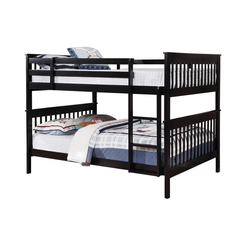 Chapman Full Over Full & Twin Over Full Bunk Bed Black & White - My Sweet Home Furniture (Queens, NY)