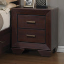 Kauffman 2-drawer Nightstand Dark Cocoa - My Sweet Home Furniture (Queens, NY)