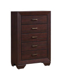 Kauffman 5-drawer Chest Dark Cocoa - My Sweet Home Furniture (Queens, NY)