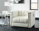 Chaviano Tufted Upholstered Chair Pearl White - My Sweet Home Furniture (Queens, NY)