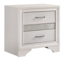 Miranda 2-drawer Nightstand Tray White - My Sweet Home Furniture (Queens, NY)