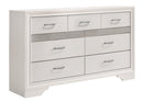Miranda 7-drawer Dresser White and Rhinestone - My Sweet Home Furniture (Queens, NY)
