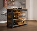 Renaldi Bar Unit with Stemware Rack Antique Nutmeg - My Sweet Home Furniture (Queens, NY)
