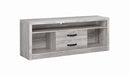 Burke 2-drawer TV Console Grey Driftwood - My Sweet Home Furniture (Queens, NY)