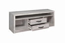 Burke 2-drawer TV Console Grey Driftwood - My Sweet Home Furniture (Queens, NY)