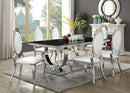 Antoine Rectangular Dining Table Chrome and Black - My Sweet Home Furniture (Queens, NY)