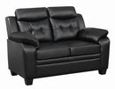 Finley Tufted Upholstered Loveseat Black - My Sweet Home Furniture (Queens, NY)