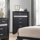 Miranda 5-drawer Chest Black and Rhinestone - My Sweet Home Furniture (Queens, NY)