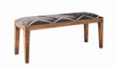 Lamont Rectangular Upholstered Bench Natural and Navy - My Sweet Home Furniture (Queens, NY)
