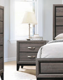 Watson 2-drawer Nightstand Grey Oak and Black - My Sweet Home Furniture (Queens, NY)