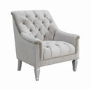 Avonlea Sloped Arm Tufted Chair Grey - My Sweet Home Furniture (Queens, NY)