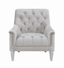 Avonlea Sloped Arm Tufted Chair Grey - My Sweet Home Furniture (Queens, NY)