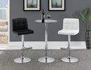 Lenny Adjustable Bar Stools Chrome and White (Set of 2) - My Sweet Home Furniture (Queens, NY)
