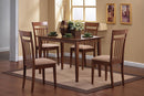 Robles 5-piece Dining Set Chestnut and Tan - My Sweet Home Furniture (Queens, NY)