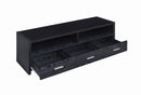 Alton 62" 3-drawer TV Console Black Oak - My Sweet Home Furniture (Queens, NY)