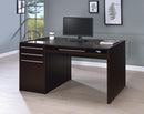 Halston 3-drawer Connect-it Office Desk Cappuccino - My Sweet Home Furniture (Queens, NY)
