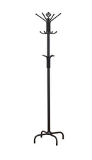 Collier 12-hook Coat Rack Black - My Sweet Home Furniture (Queens, NY)