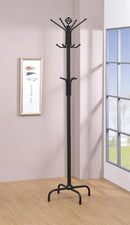 Collier 12-hook Coat Rack Black - My Sweet Home Furniture (Queens, NY)