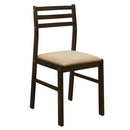 Bucknell 3-piece Dining Set with Drop Leaf Cappuccino and Tan - My Sweet Home Furniture (Queens, NY)