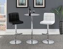 Lenny Adjustable Bar Stools Chrome and Black (Set of 2) - My Sweet Home Furniture (Queens, NY)