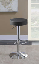 Ramses 29" Adjustable Bar Stool Chrome and Black - My Sweet Home Furniture (Queens, NY)