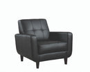 Aaron Padded Seat Accent Chair Black - My Sweet Home Furniture (Queens, NY)