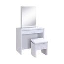 Harvey 2-piece Vanity Set with Lift-Top Stool White - My Sweet Home Furniture (Queens, NY)