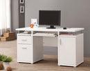 Tracy 2-drawer Computer Desk White - My Sweet Home Furniture (Queens, NY)