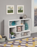 Velma Convertible TV Console and Bookcase White - My Sweet Home Furniture (Queens, NY)