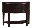 Diane 2-drawer Demilune Shape Console Table Cappuccino - My Sweet Home Furniture (Queens, NY)