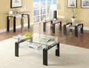 Dyer Tempered Glass End Table with Shelf Black - My Sweet Home Furniture (Queens, NY)