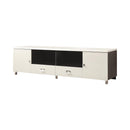 Burkett 2-drawer TV Console White and Grey - My Sweet Home Furniture (Queens, NY)