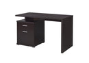 Irving 2-drawer Office Desk with Cabinet Cappuccino - My Sweet Home Furniture (Queens, NY)
