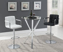 Denali Round Glass Top Bar Table Chrome - My Sweet Home Furniture (Queens, NY)