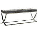 Walton Rectangle Upholstered Tufted Bench Black - My Sweet Home Furniture (Queens, NY)