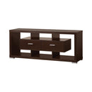 Casey 2-drawer Rectangular TV Console Cappuccino - My Sweet Home Furniture (Queens, NY)