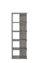 Harrison 5-tier Bookcase Weathered Grey - My Sweet Home Furniture (Queens, NY)