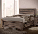Kauffman California King, E.king, & Queen Panel Bed Washed Taupe - My Sweet Home Furniture (Queens, NY)