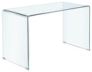 Ripley Glass Writing Desk Clear - My Sweet Home Furniture (Queens, NY)